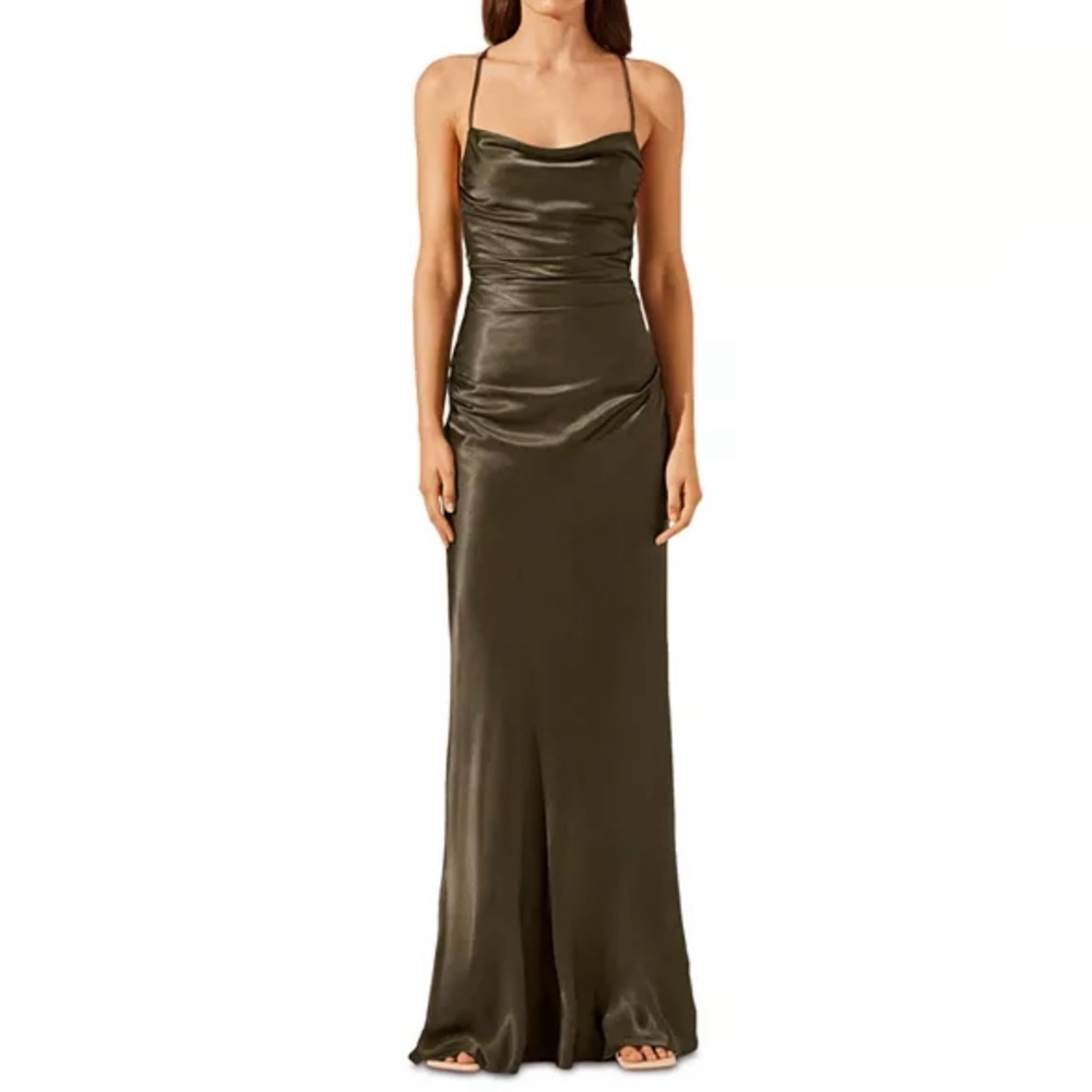 Shona Joy💚 OFFER! La Lune Lace Back Maxi Dress - Forest SIZE US 2, AUS 6